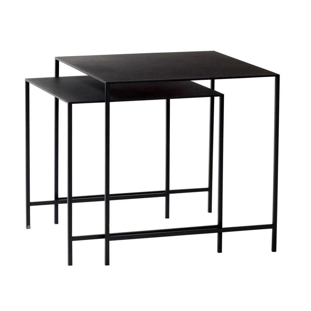 Duo Side Table Black Set Of 2 De9c05f42231697cf343045cf4f48587
